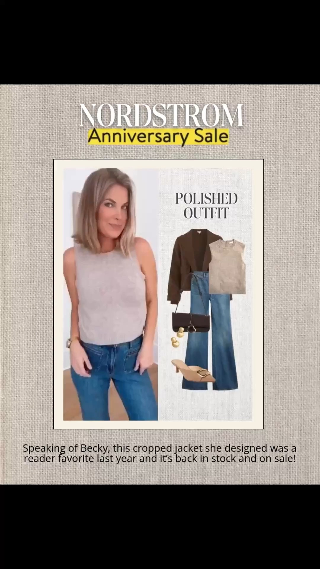 Speaking of Becky, this cropped jacket she designed was a reader favorite last year and it’s back in stock and on sale!

#LTKSeasonal #LTKootd #LTKdayinmylife