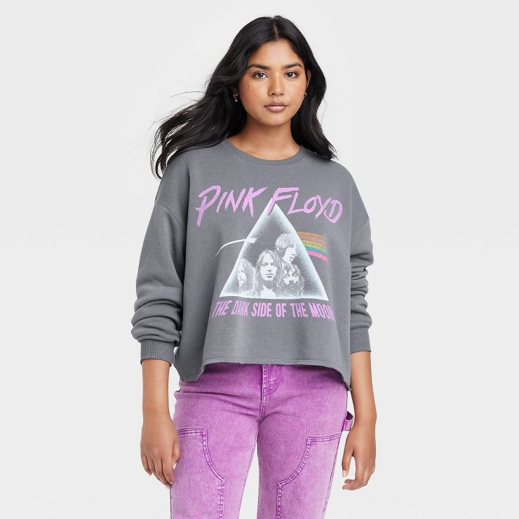 Women's Pink Floyd Graphic Sweatshirt - Gray | Target