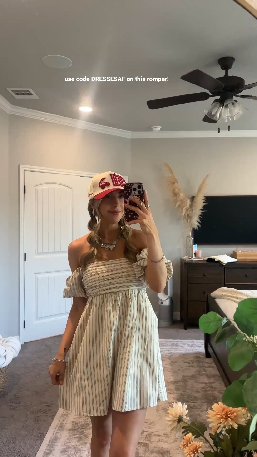 sized down to an XS in this off the shoulder romper! use code DRESSESAF for a stackable 15% off your order!

#LTKFindsUnder100 #LTKSaleAlert #LTKFindsUnder50