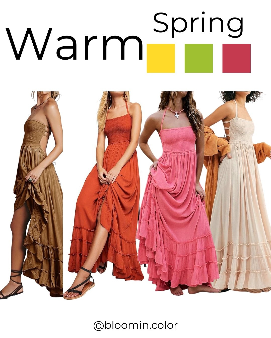Amazon dress 
Perfect for date night , family pictures, beach vacations 

True / warm Spring 
Spring  color palette 

Fits TTS!  I wore for my beach family pictures! 

#LTKStyleTip #LTKFindsUnder50 #LTKSeasonal