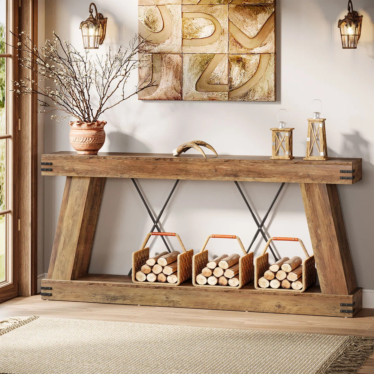 70.9" Farmhouse Console Table | Wayfair North America