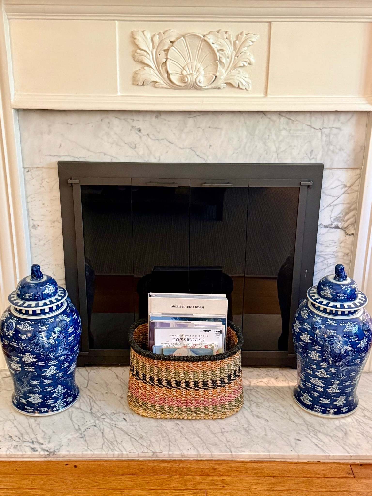 This gorgeous basket, which has been in our sunroom, is now holding court in our living room. I always consider need first, then style + versatility when it comes to anything I purchase for our home or my wardrobe. I was drawn in by the need for storage for books, notebooks, magazines, etc, + then charmed by the style + colors in the basket. Plus I immediately knew it would be so at home in multiple rooms. It literally checked all the boxes, beautifully.

#LTKdayinmylife #LTKHome