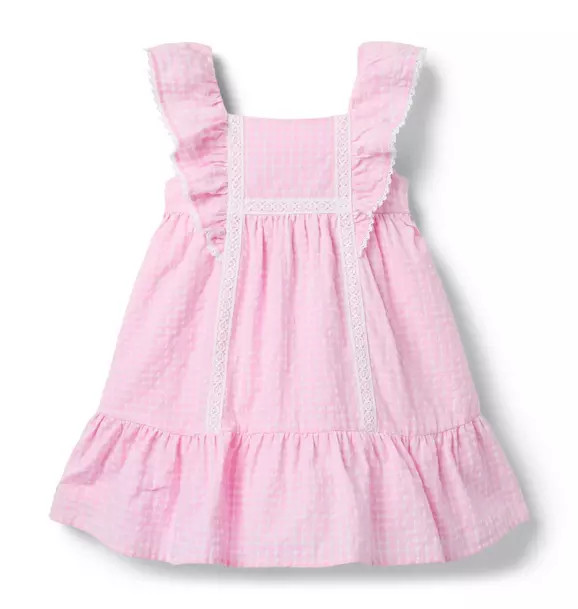 Gingham Flutter Sleeve Dress | Janie and Jack