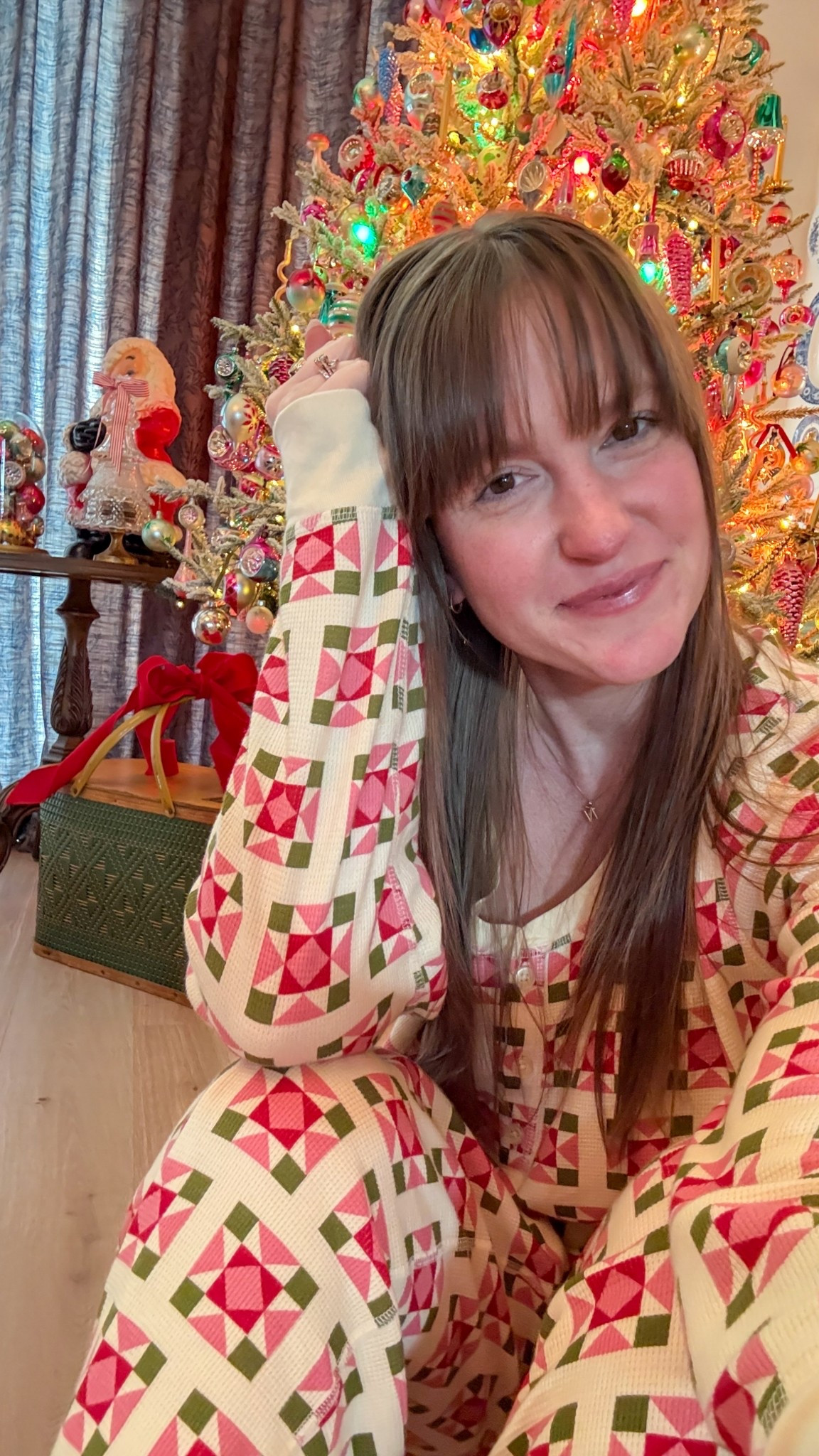 Good morning! The house is still a disaster and I’m still rocking my holiday Jammie (but honestly, they read major cottage core vibes not just Christmas so I’ll be wearing them  year round bc they’re so freaking good)! They’re on MAJOR sale right now too! I sized up but could have stayed tts! (You can get an extra 20% off your first purchase too!)

#LTKFindsUnder50 #LTKHoliday #LTKmorningroutine