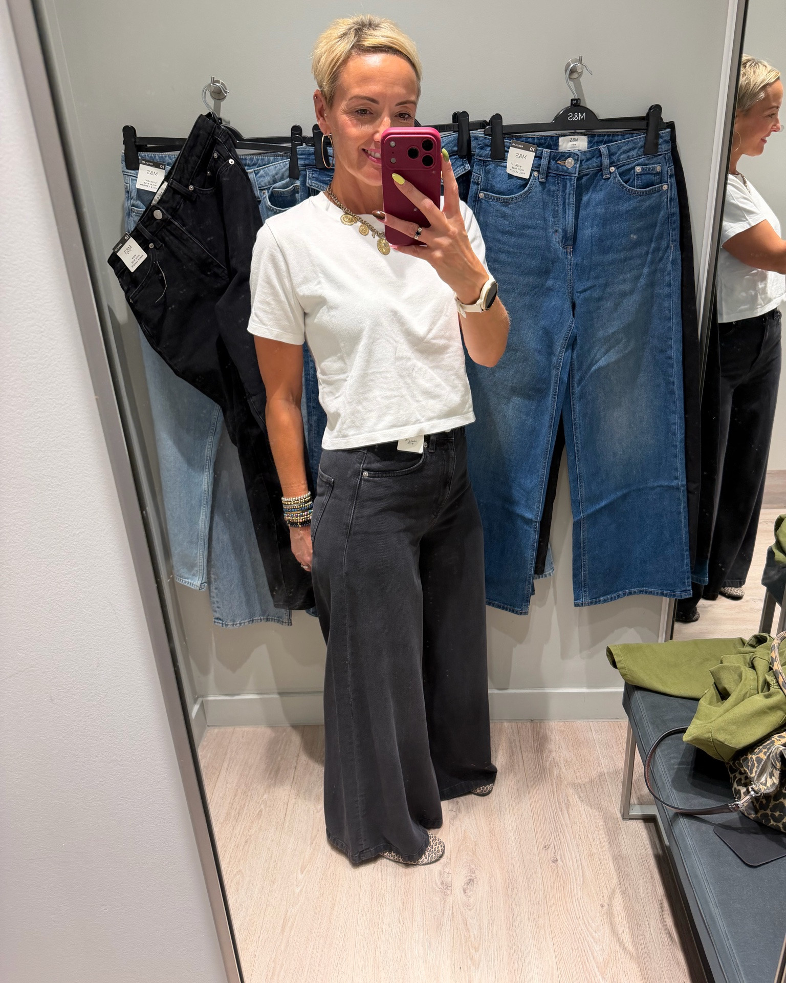 The palazzo jeans! I did try these in a 10 regular which I also have at home but this season the felt tighter! I do love this fit the lyocell content means they are light and floaty!

#LTKautumn #LTKjeans #LTKstyletip