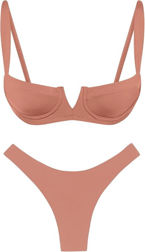 Narecte Womens Sexy Bikini Sets,Triangle Bikinis,Two Piece Swimsuit for Women,Womens Bikini Swims... | Amazon (US)