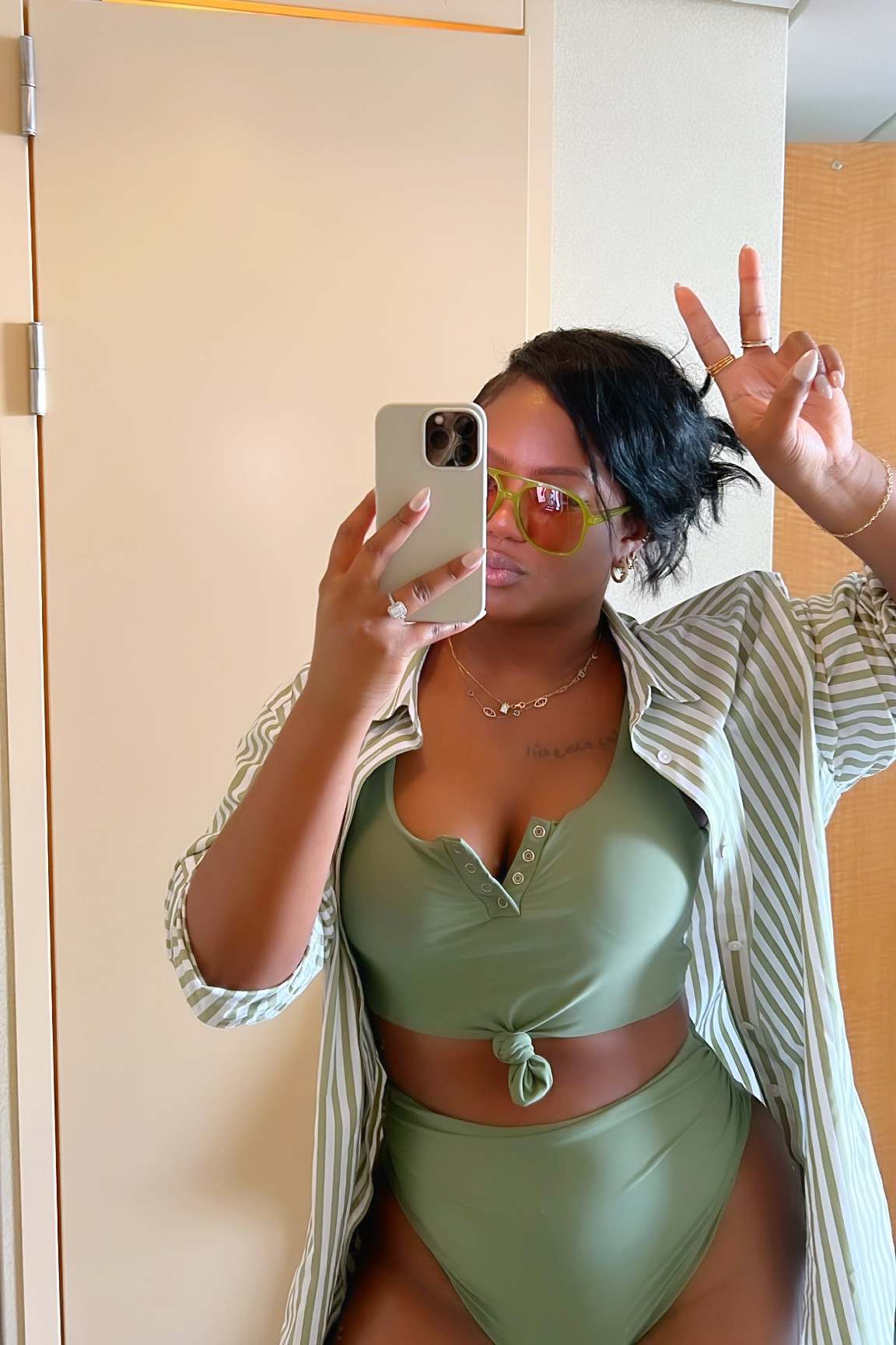 High waisted two piece swimsuit 

#LTKstyletip #LTKswim #LTKcurves