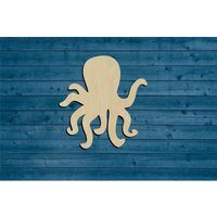 Octopus Shape |Summer | Beach Ocean Sea Multiple Sizes Laser Cut Unfinished Wood Cutouts Shapes | Etsy (US)