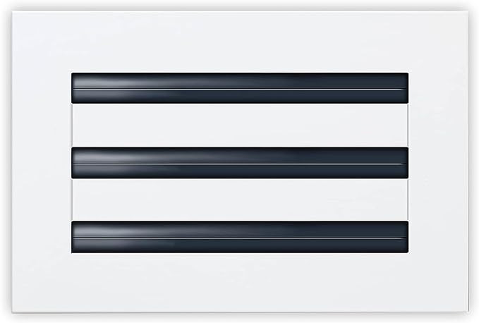 10x6 Modern AC Vent Cover - Decorative White Aluminum Air Vent - Standard Linear Slot Diffuser - ... | Amazon (US)