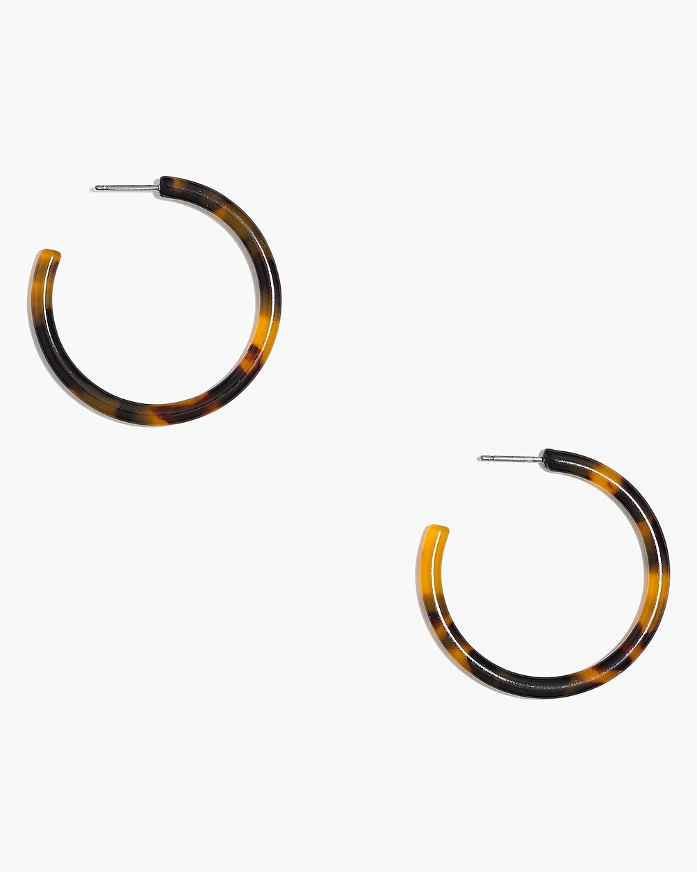 Tortoise hoop earrings | J.Crew Factory