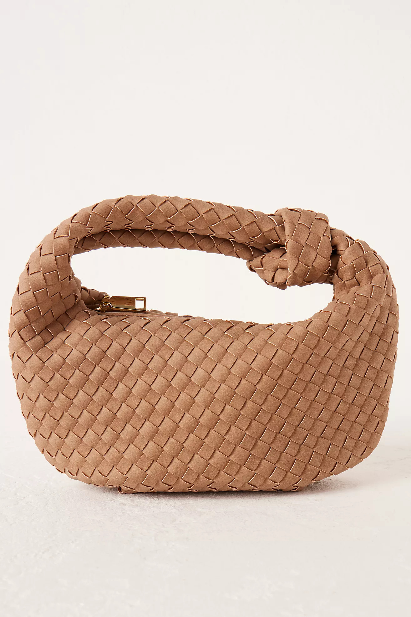 Melie Bianco Larissa Woven Faux-Leather Satchel Bag | Anthropologie (UK)