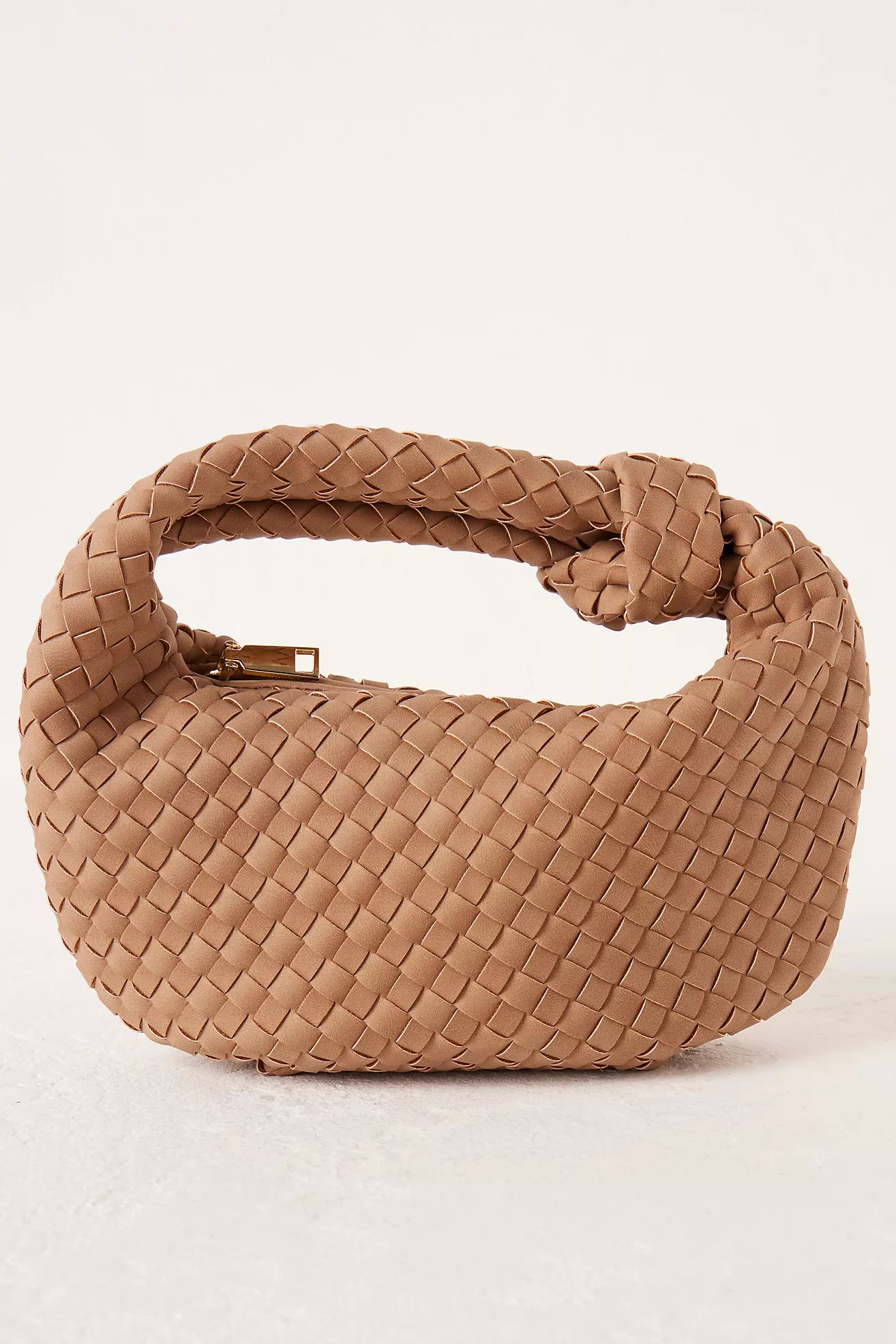 Melie Bianco Larissa Woven Faux-Leather Satchel Bag | Anthropologie (UK & EU)