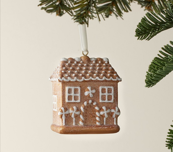 Shatterproof Mercury Gingerbread House Ornament | Pottery Barn Kids