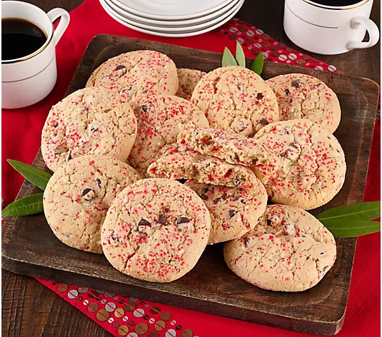 Cheryl's 12 Piece Peppermint Chip Cookie Box - QVC.com | QVC