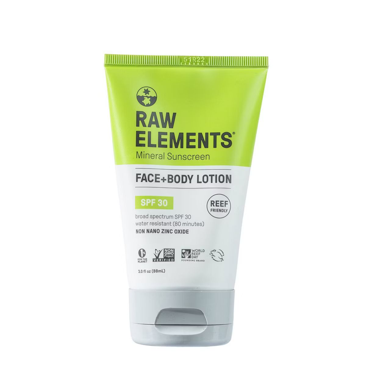 Raw Elements Face and Body Mineral Sunscreen Tube - SPF 30 - 3 fl oz | Target