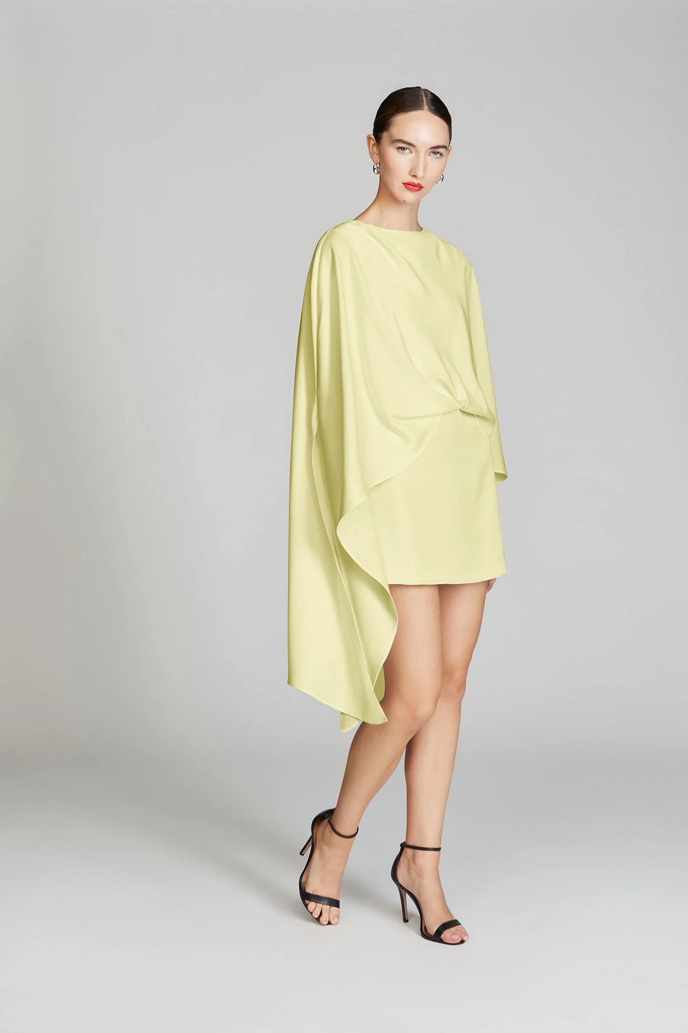 Halston Laure Crepe Mini in Marang | CoatTails LLC