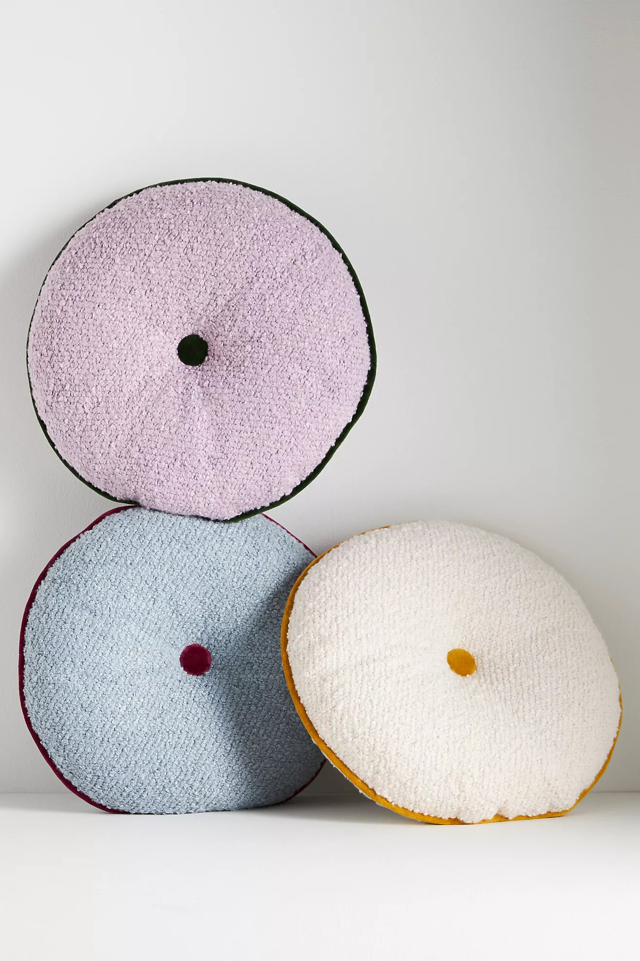 Alina Bouclé Round Pillow | Anthropologie (US)