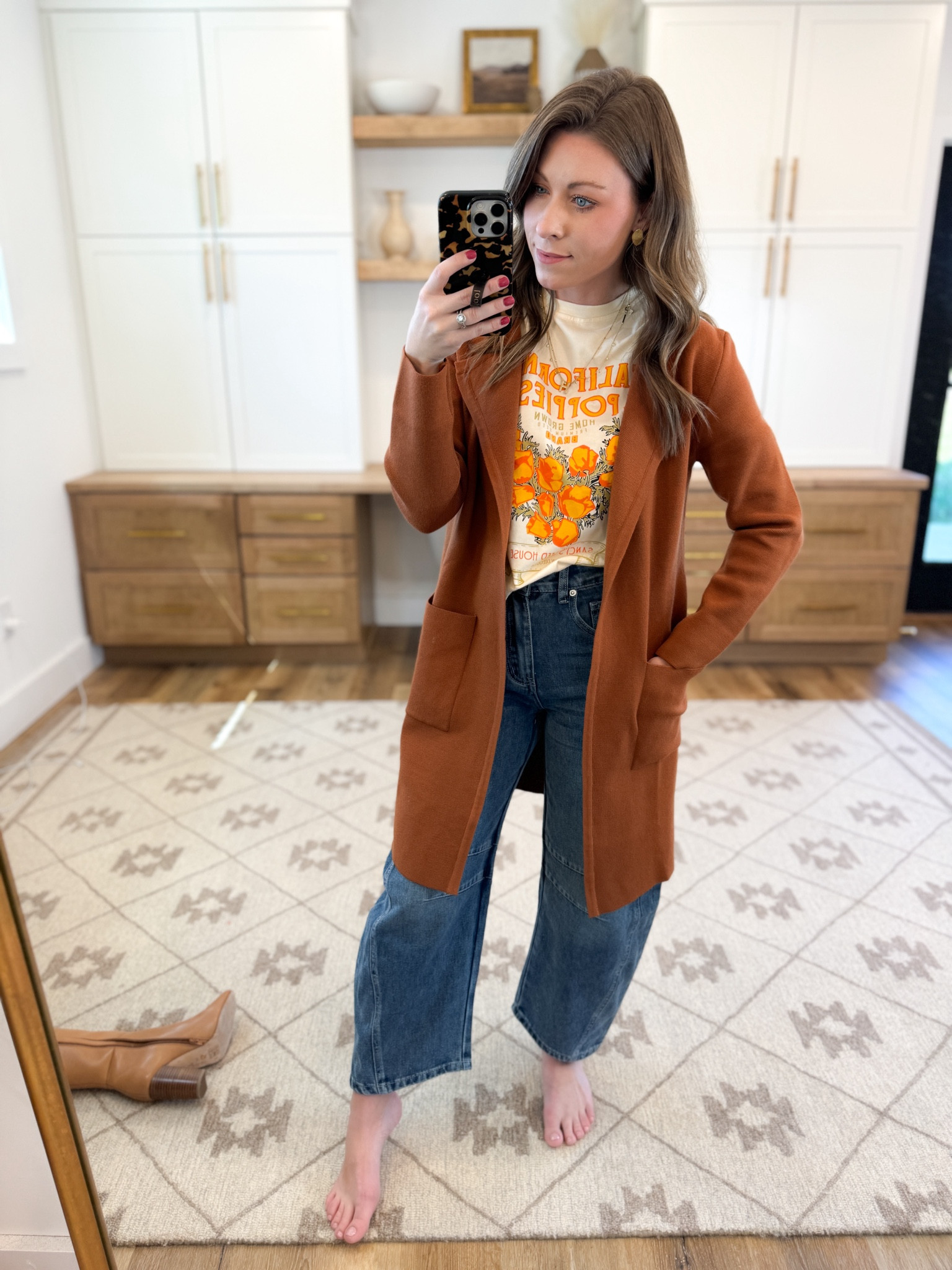 AMAZON OUTFIT! 

Small in cardigan, medium in tee, XS in denim 

#LTKU #LTKStyleTip #LTKSaleAlert