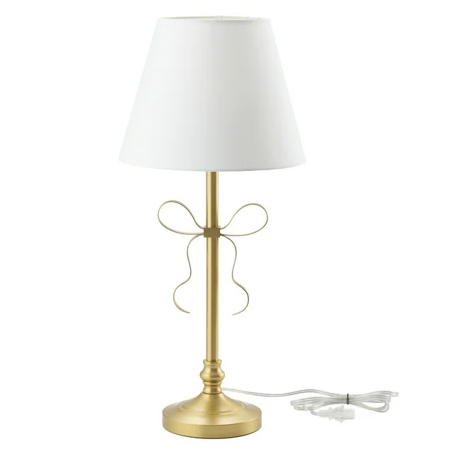 My Texas House 24" Gold Metal Bow Table Lamp | Walmart (US)
