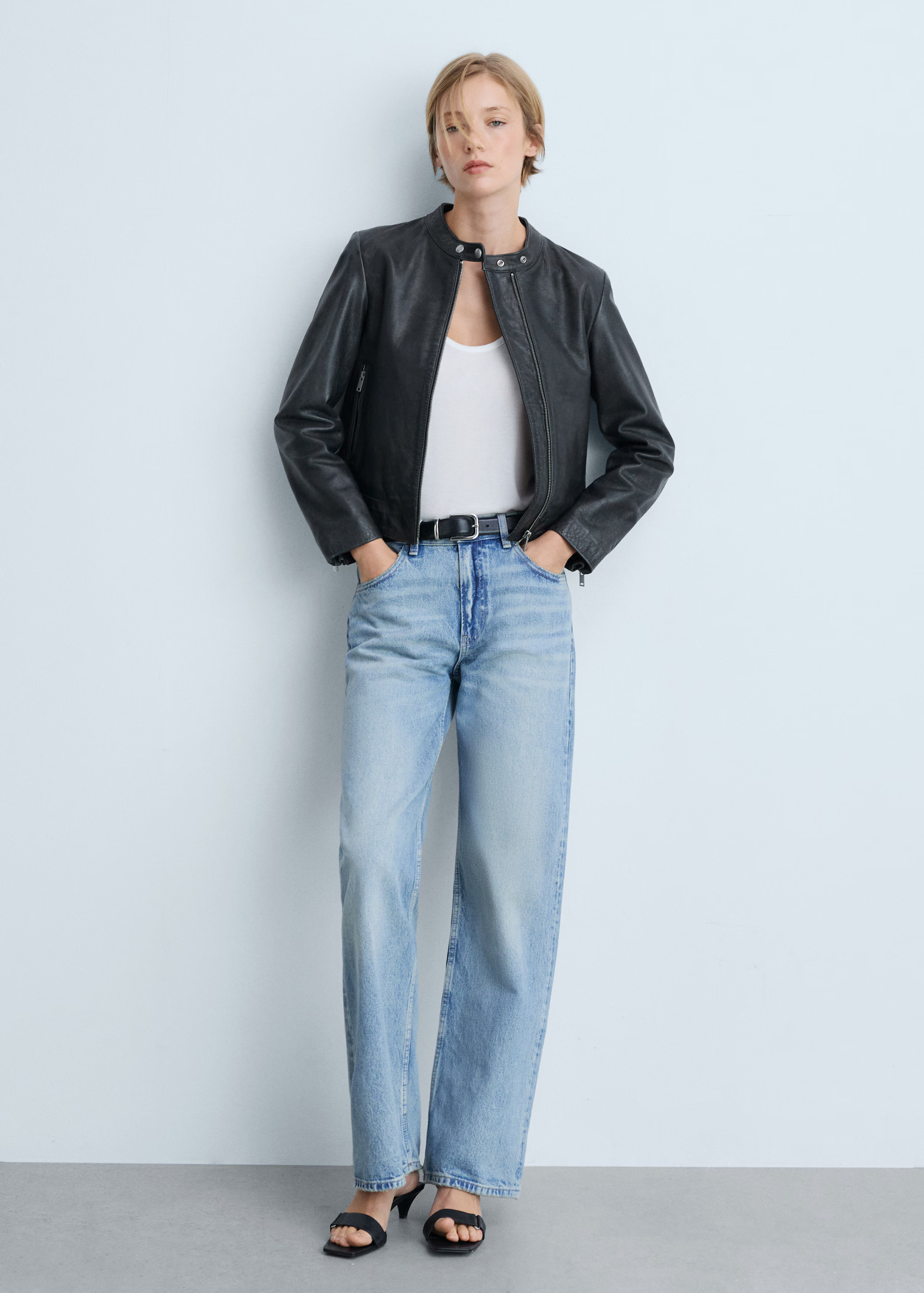 100% leather jacket | MANGO (US)