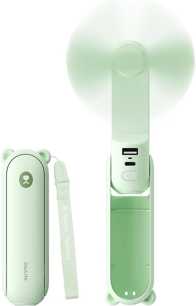 JISULIFE 3 IN 1 Handheld Mini Fan - Portable Fan & Power Bank & Flashlight, 19H Max Cooling, USB ... | Amazon (US)