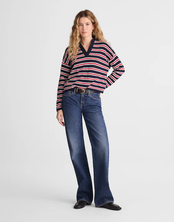 Relaxed Polo Shirt in Stripe | Madewell