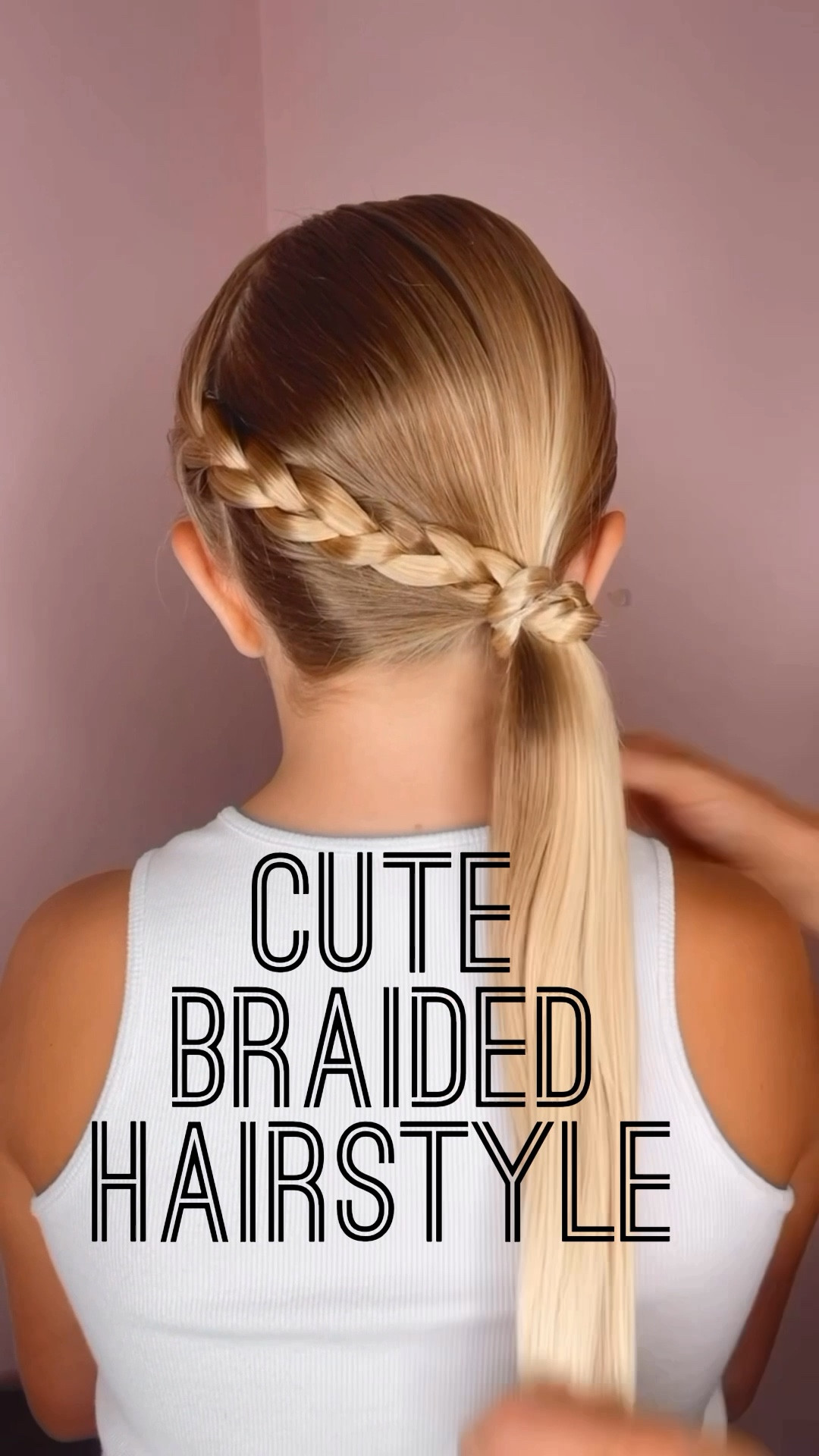 CUTE BRAIDED HAIRSTYLE 🩷 I love this cute hairstyle for girls! It’s sweet as can be! Sharing my fave products. SAVE and follow for more. 

#LTKBeauty