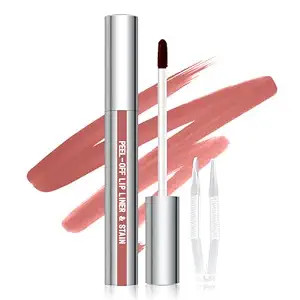 Cilrofelr Peel Off Lip Liner Stain with Tweezer, Long Wear Tattoo Lip Liner, Peel Off Lip Stain w... | Amazon (US)
