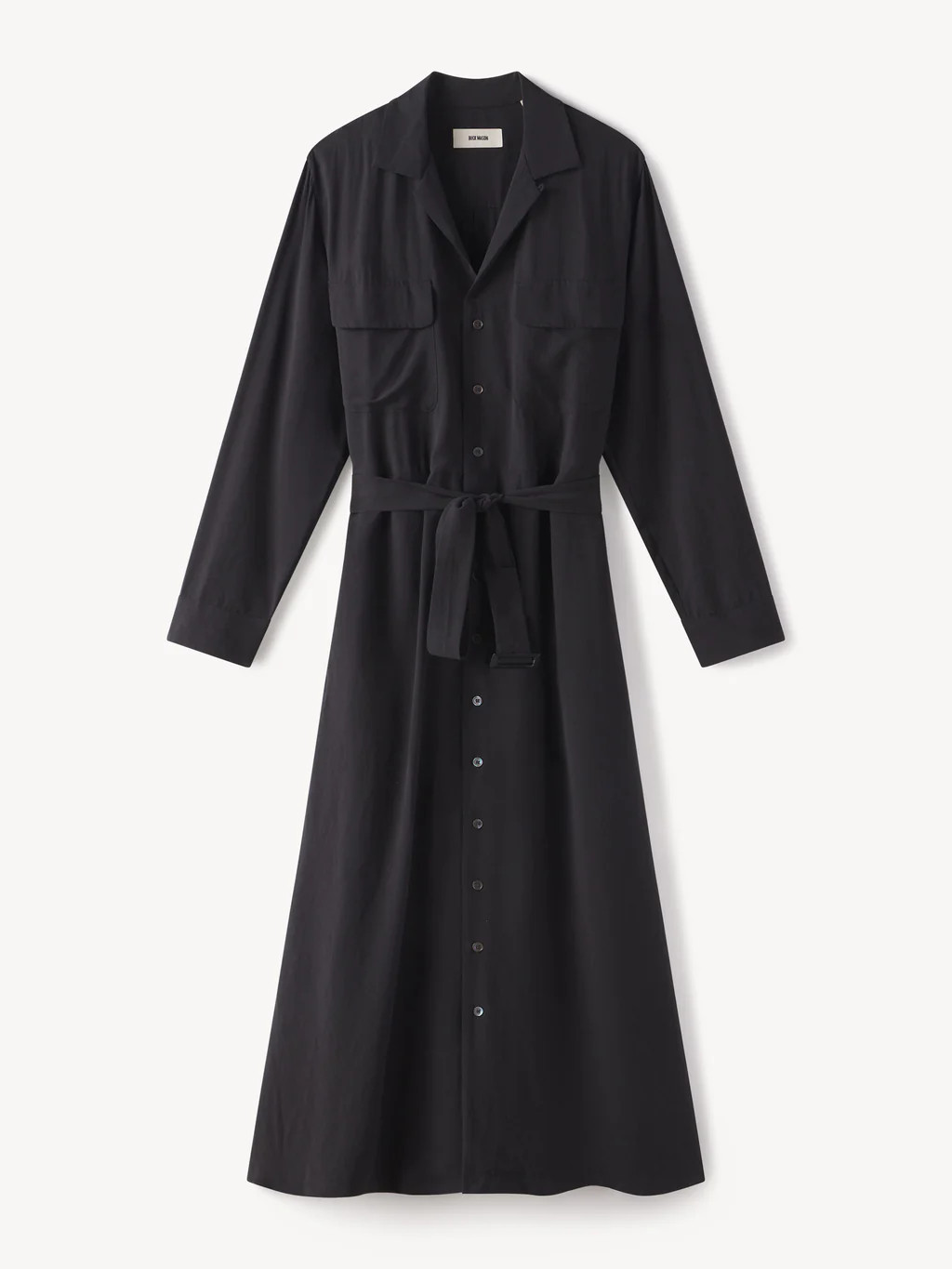 Silken Twill Studio Shirt Dress | Buck Mason
