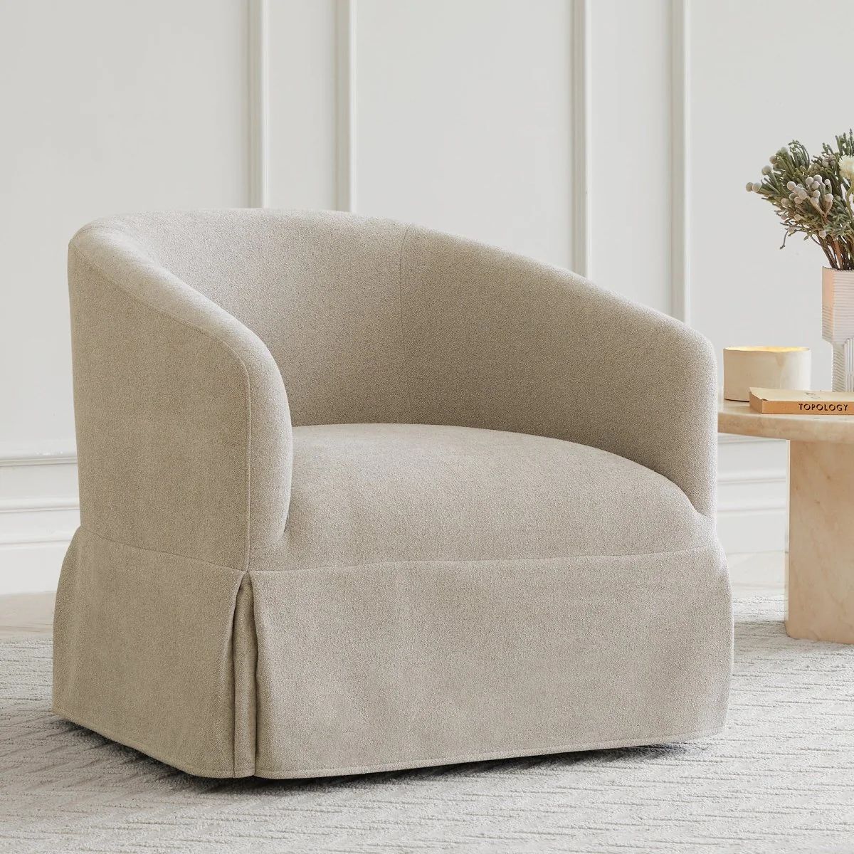 EllaGrace Slipcovered Armchair | Timeless Elegance | Cozy Comfort | Chita