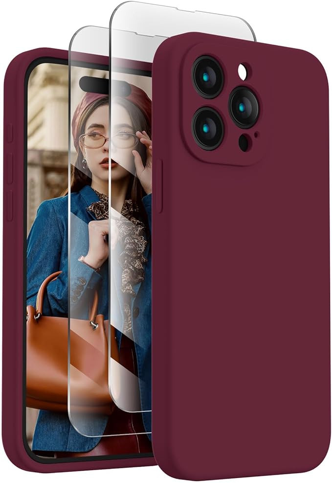 FireNova Designed for iPhone 15 Pro Max Case, Silicone Upgraded [Camera Protection] Phone Case wi... | Amazon (US)