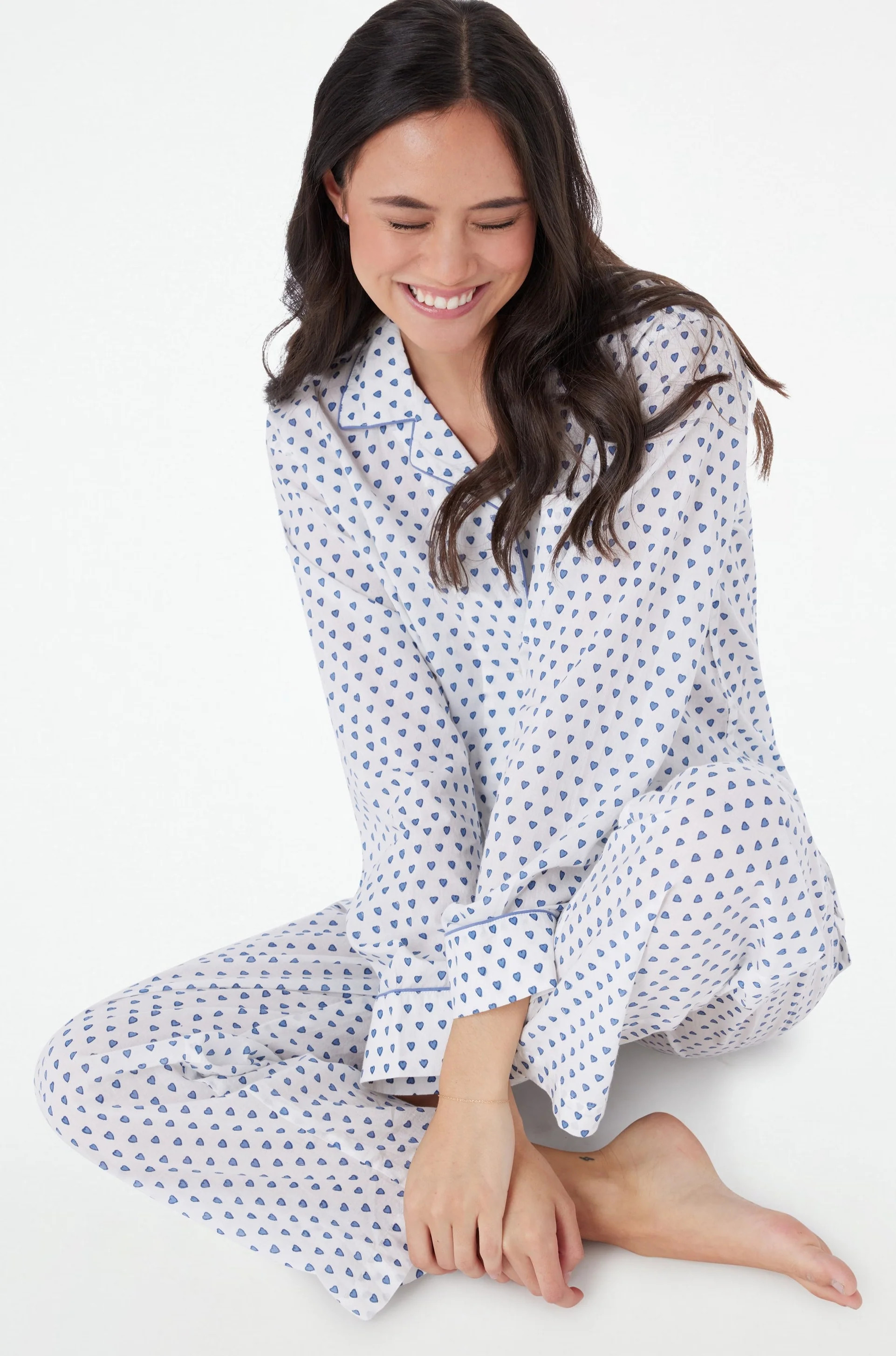 Hearts Loungewear BLUE / M | Roller Rabbit