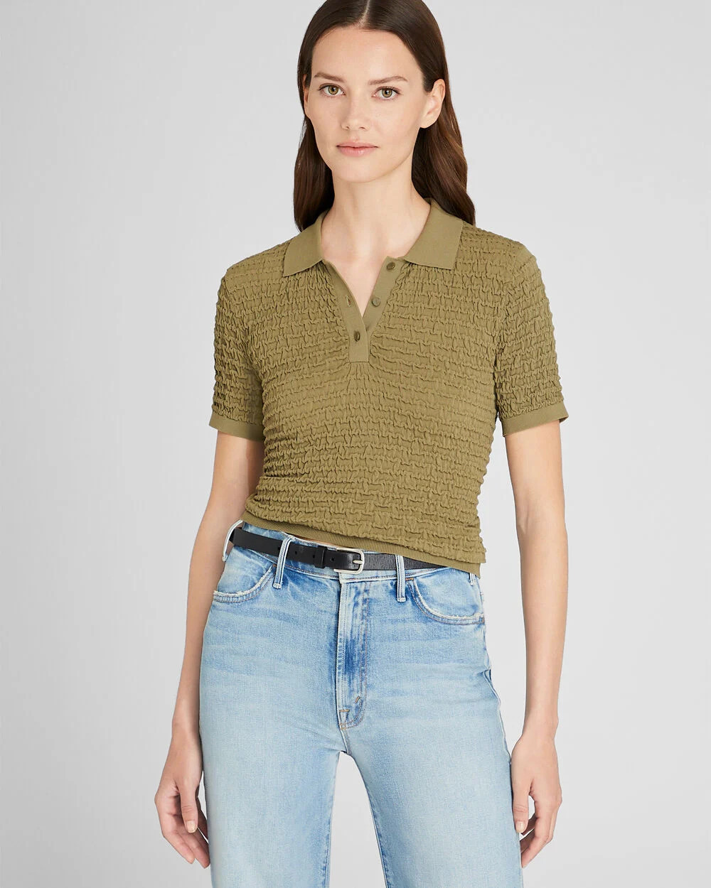 Pucker Stitch Polo | Club Monaco (Global)
