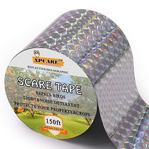 XPCARE Scare Tape - 150ft x 2in PET Reflective Tape Keep Wildlife and Property Protected | Amazon (US)