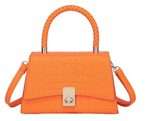 XTAPAN Trendy Mini Purse for Women small purses for women trendy Orange purses | Amazon (US)