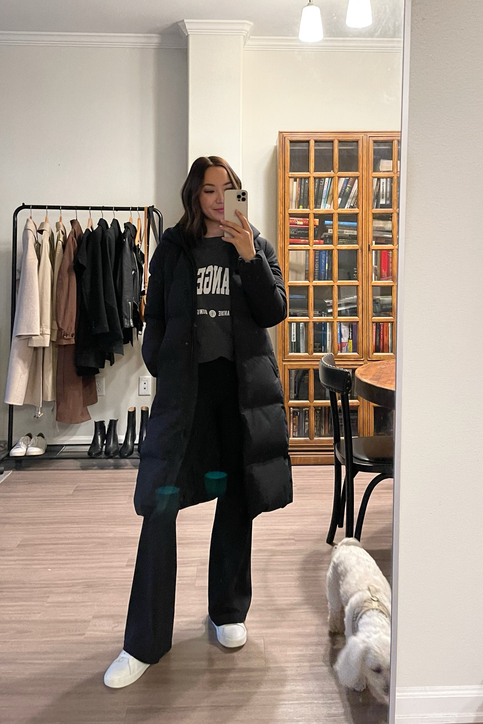My minimal black puffer coat I’ve had for the past 2 years - XS 

Casual style / 

#LTKstyletip