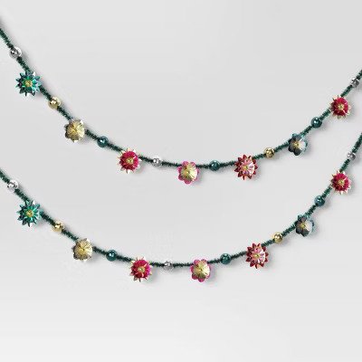 Christmas Tinsel Flower Garland - Wondershop™ | Target