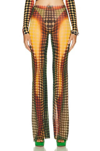 Jean Paul Gaultier HOSEN in Orange Blue & Brown - Orange. Size S (also in M, L, XS). | FWRD 