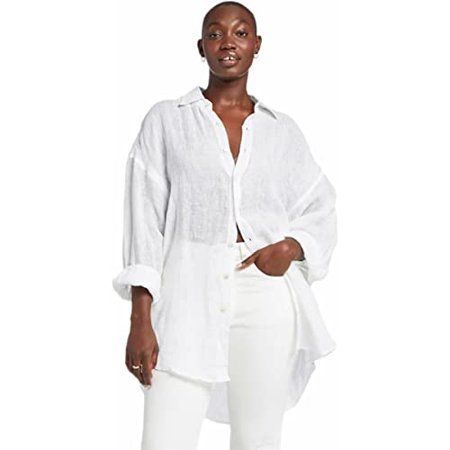 Vitamin A Women s Playa Shirt/Dress White LG (US Women s 10) | Walmart (US)