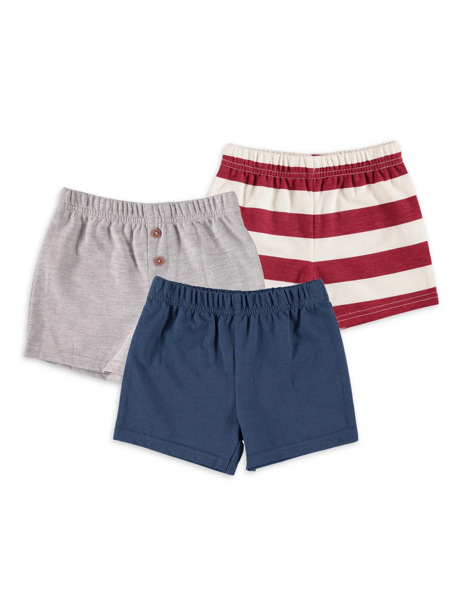 Chick Pea Baby Boy & Toddler Boy 3 Pk Shorts, Sizes Newborn-24 Months - Walmart.com | Walmart (US)
