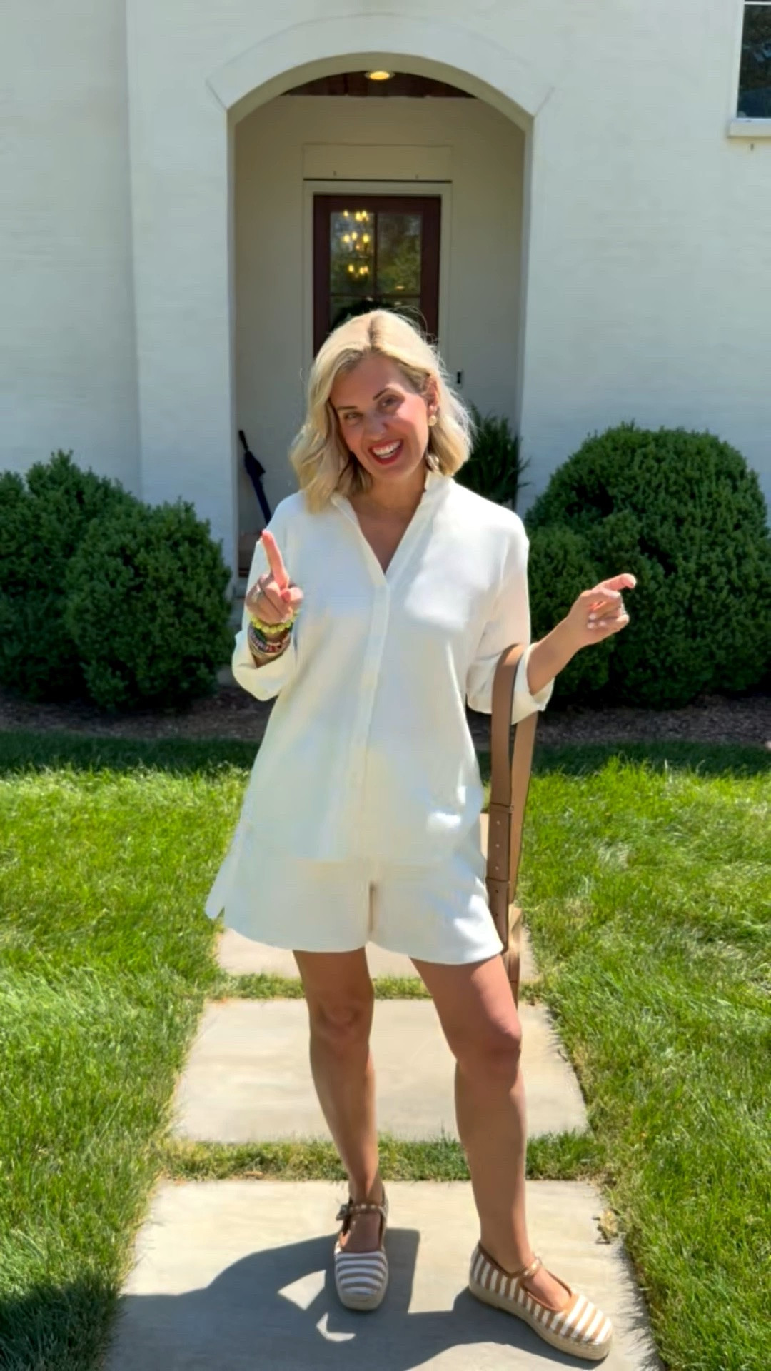 Stop the cuteness!! Spanx just always gets it right. We are living in this set. I’m wearing small in top & shorts and 8 shoe tts. 
*Use my code Catherine20 at A + B 

#LTKootd #LTKdayinmylife #LTKgrwm