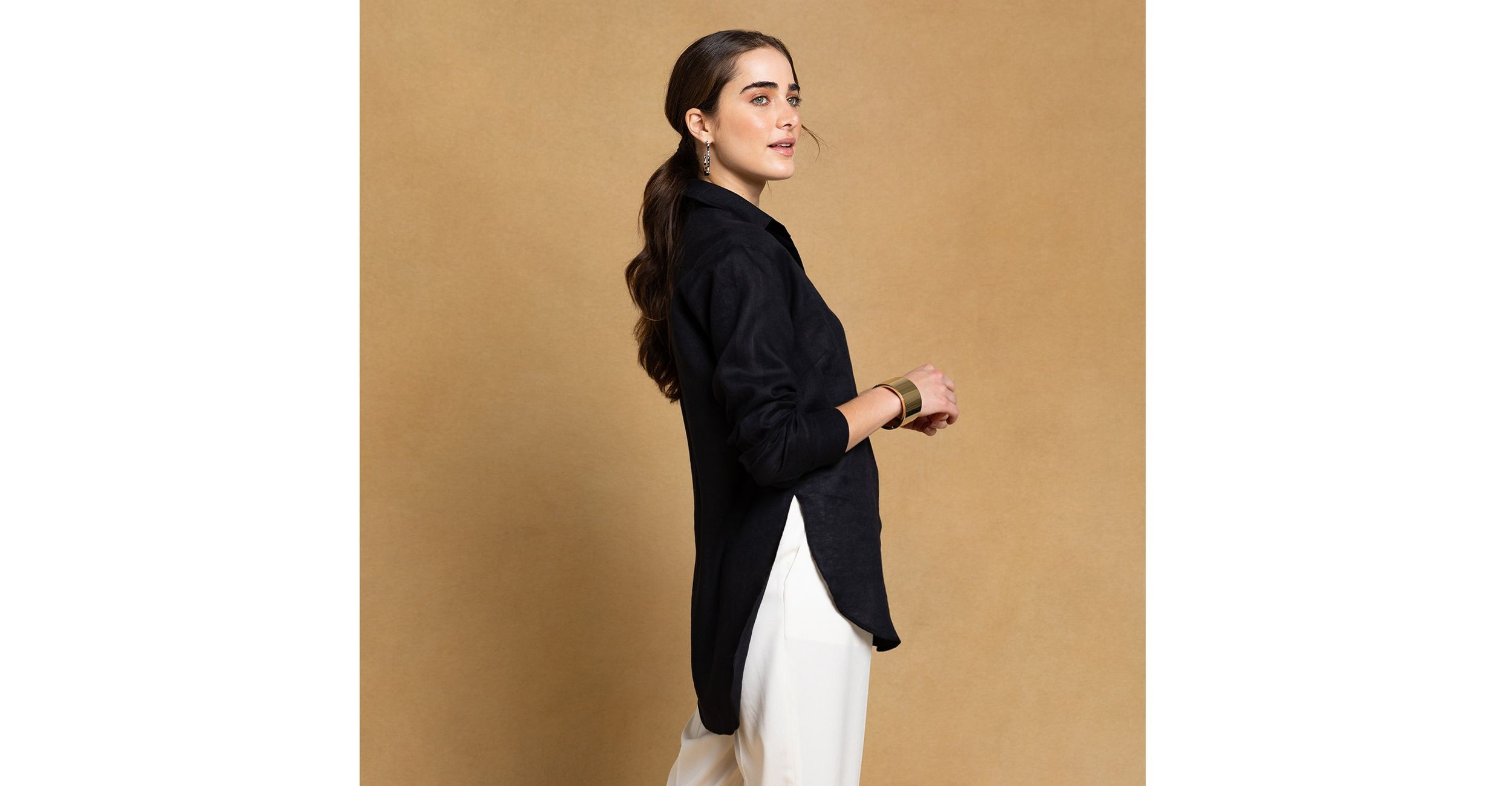 Camisão Cynthia - Preto - Camisas - SOUQ | Souq (BR)