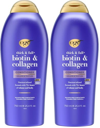 OGX Thick & Full + Biotin & Collagen Conditioner, Salon Size, 25.4 Fl Oz (Pack of 2) | Amazon (US)