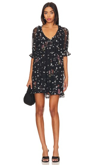 With Love Mesh Mini Dress | Black Mini Dress Black Cocktail Dress Black Dress Mini Dresses | Revolve Clothing (Global)