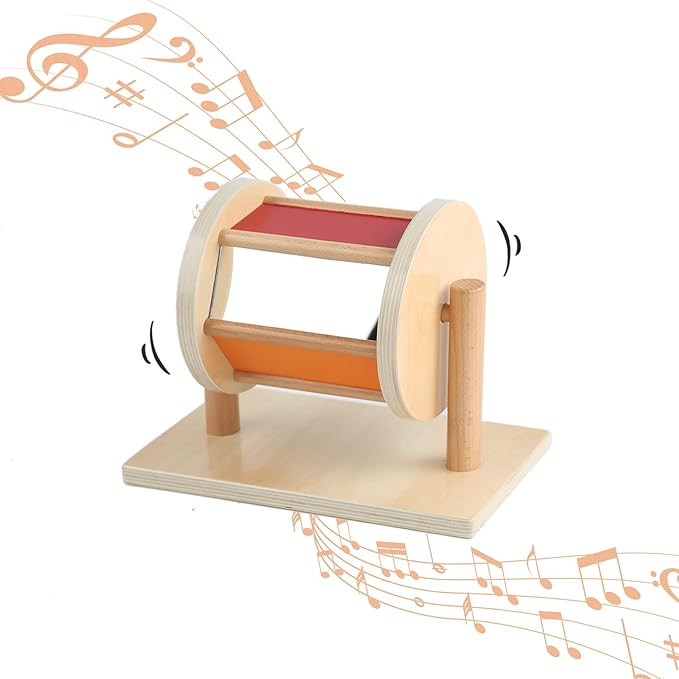 Adena Montessori Full-Size Spinning Drum Montessori Toys for Infant 6 - 12 Months 1 Year Old Babi... | Amazon (US)