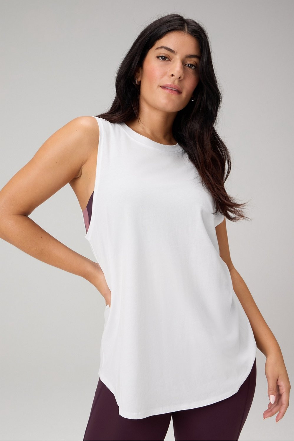 100% Cotton Oversized Muscle Tank | Fabletics