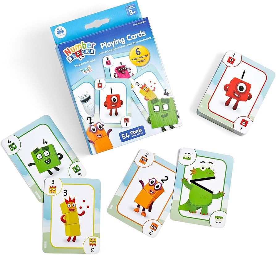 hand2mind Numberblocks Playing Cards, Fun Card Games, Math Card Games for Kids Ages 3-5, Deck of ... | Amazon (US)