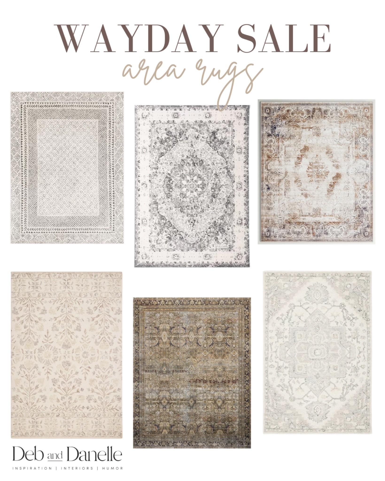 Area rugs on sale for WayDay! 

Wayfair sale, WayDay sale, WayDay, area rugs, area rugs on sale, vintage area rug, boho area rug, home finds on sale, home accents, Deb and Danelle 

#LTKsalealert #LTKCyberweek #LTKhome