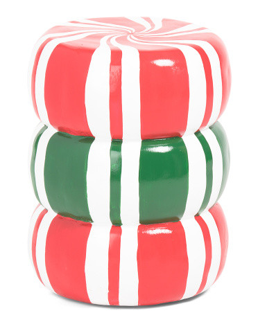16x19 Outdoor Safe Peppermint Stool | TJ Maxx