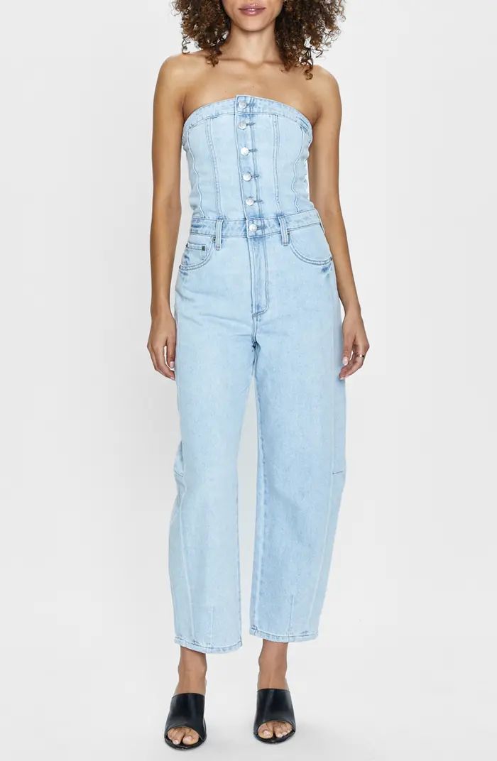 Pistola Daphne Strapless Denim Ankle Jumpsuit | Nordstrom | Nordstrom